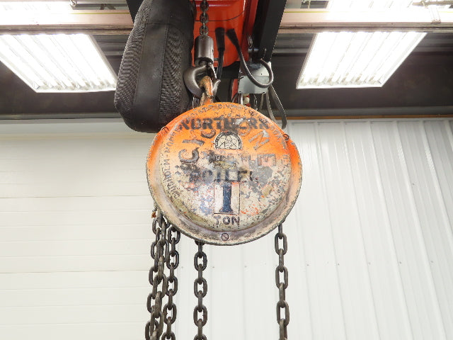CM Model M Cyclone 1 Ton 2000Lb Manual Chain Fall Hand Hoist 29' Lift