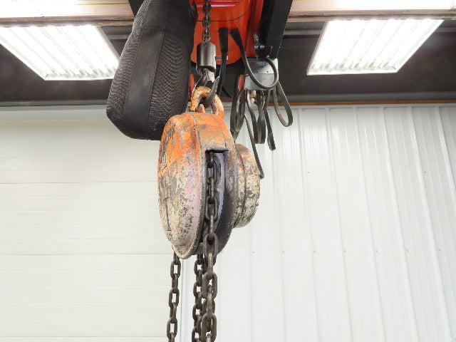 CM Model M Cyclone 1 Ton 2000Lb Manual Chain Fall Hand Hoist 29' Lift