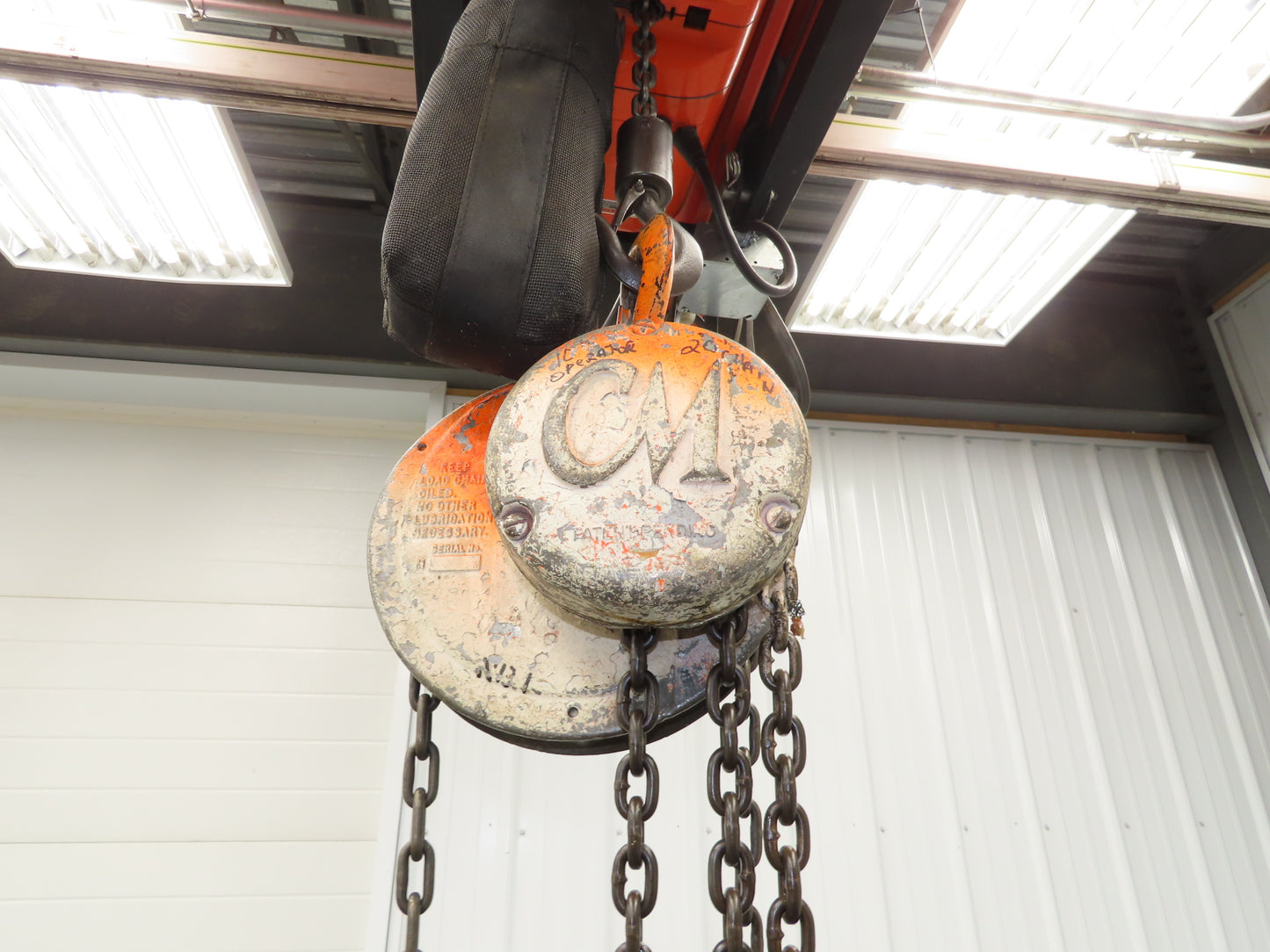 CM Model M Cyclone 1 Ton 2000Lb Manual Chain Fall Hand Hoist 29' Lift