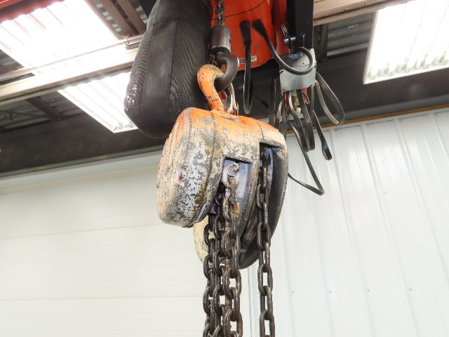 CM Model M Cyclone 1 Ton 2000Lb Manual Chain Fall Hand Hoist 29' Lift