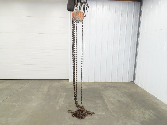 Eaton Yale 1 Ton 2000Lb Manual Chain Fall Hand Hoist 35' Lift