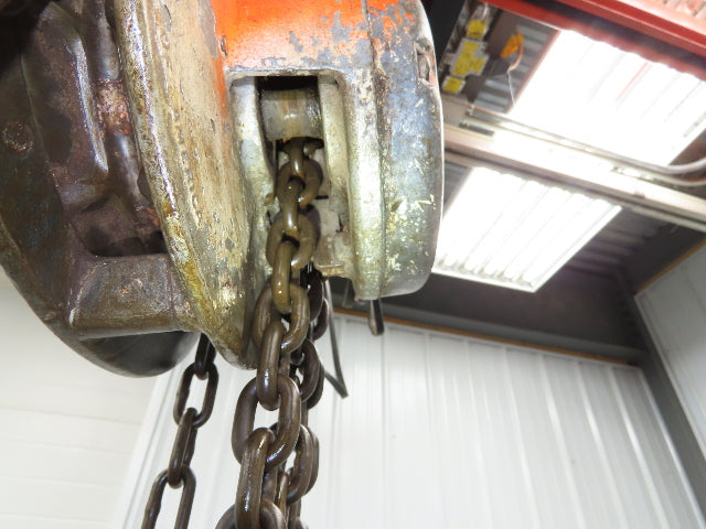 Eaton Yale 1 Ton 2000Lb Manual Chain Fall Hand Hoist 35' Lift