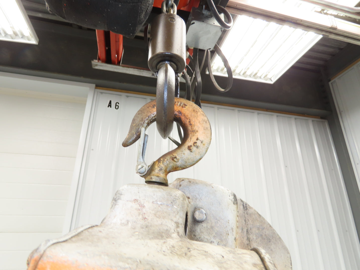 Coffing Porta-Hoist 1 Ton 2000Lb Manual Chain Fall Hand Hoist 37' 10" Lift