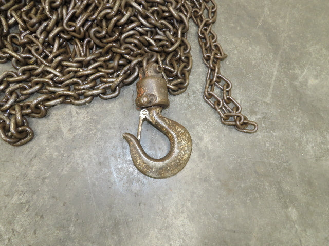 Coffing Porta-Hoist 1 Ton 2000Lb Manual Chain Fall Hand Hoist 37' 10" Lift