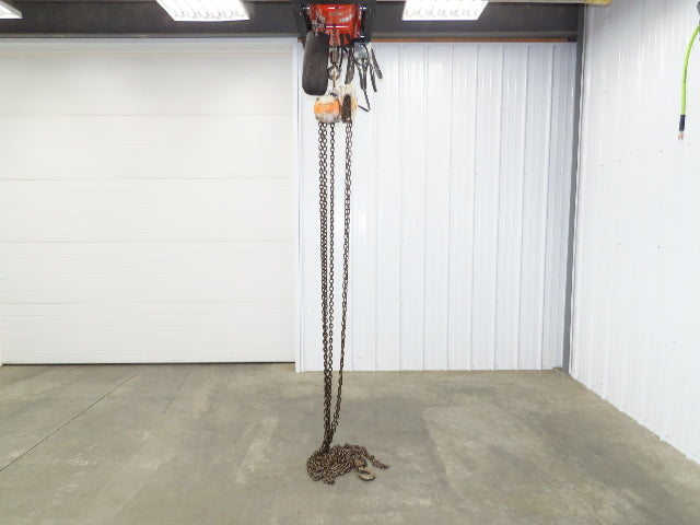 Coffing Porta-Hoist 1 Ton 2000Lb Manual Chain Fall Hand Hoist 37' 10" Lift