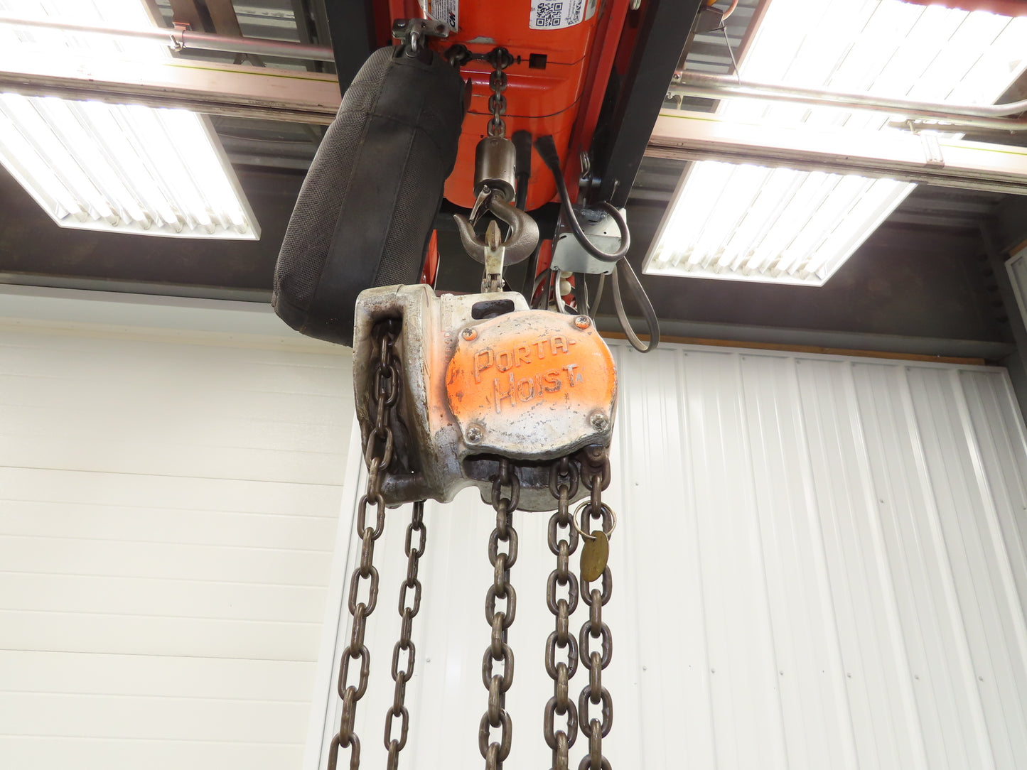 Coffing Porta-Hoist 1 Ton 2000Lb Manual Chain Fall Hand Hoist 37' 10" Lift