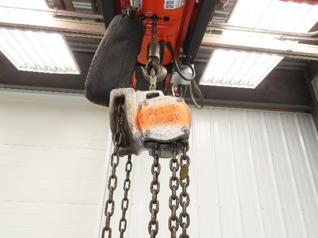 Coffing Porta-Hoist 1 Ton 2000Lb Manual Chain Fall Hand Hoist 37' 10" Lift
