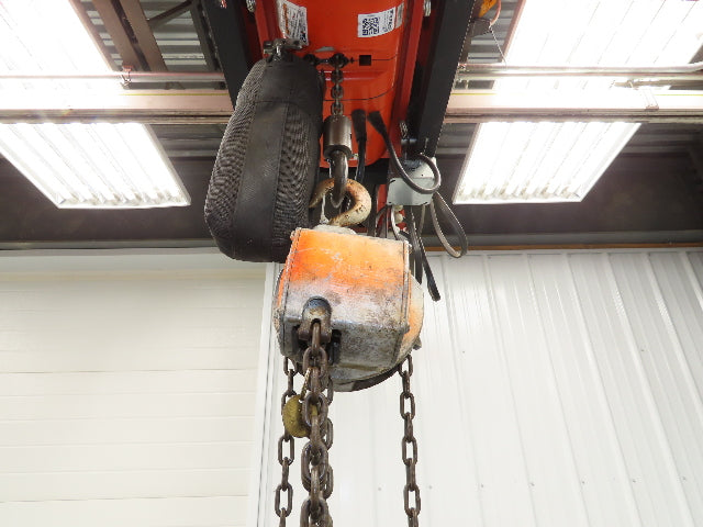 Coffing Porta-Hoist 1 Ton 2000Lb Manual Chain Fall Hand Hoist 37' 10" Lift