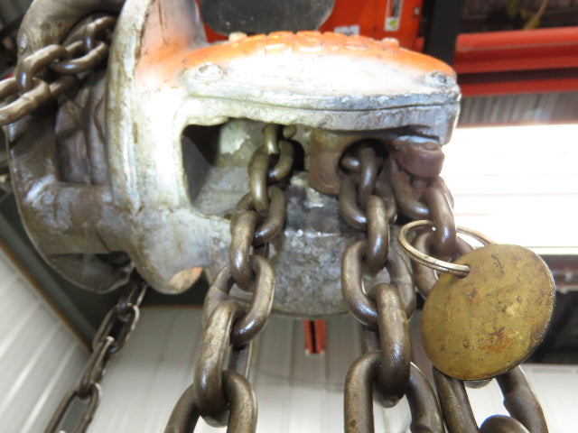 Coffing Porta-Hoist 1 Ton 2000Lb Manual Chain Fall Hand Hoist 37' 10" Lift