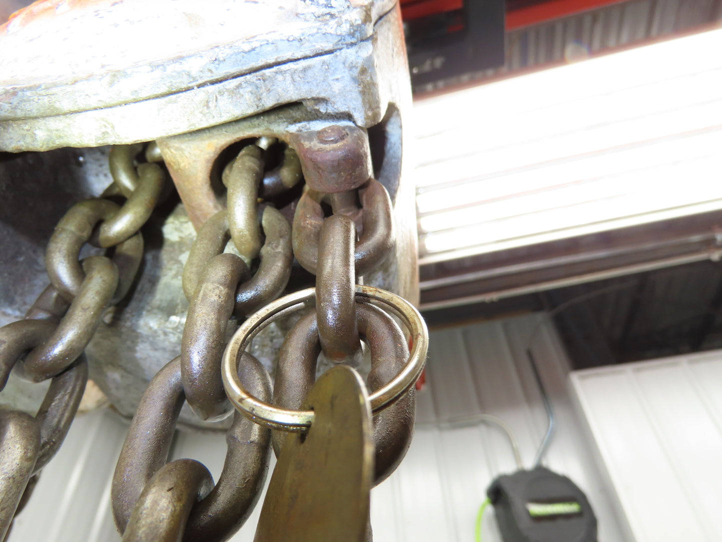 Coffing Porta-Hoist 1 Ton 2000Lb Manual Chain Fall Hand Hoist 37' 10" Lift
