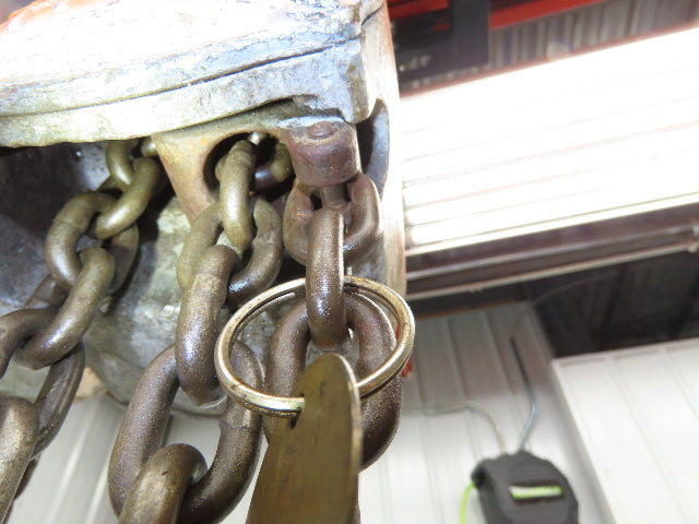 Coffing Porta-Hoist 1 Ton 2000Lb Manual Chain Fall Hand Hoist 37' 10" Lift