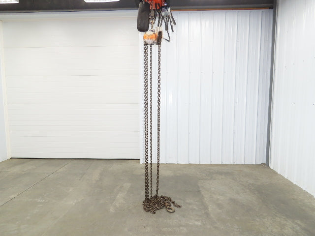Coffing Porta-Hoist 1 Ton 2000Lb Manual Chain Fall Hand Hoist 37' 10" Lift