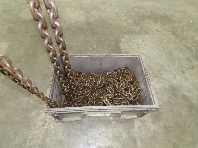 Coffing Porta-Hoist 12 Ton Manual Chain Fall Hand Hoist 14' 6" Lift 24000Lb