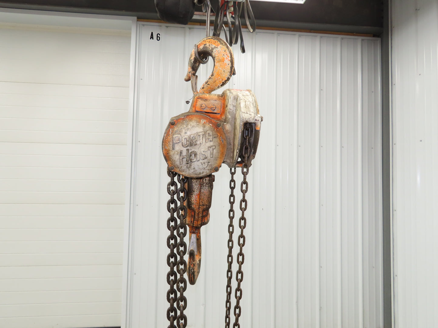 Coffing Porta-Hoist 12 Ton Manual Chain Fall Hand Hoist 14' 6" Lift 24000Lb
