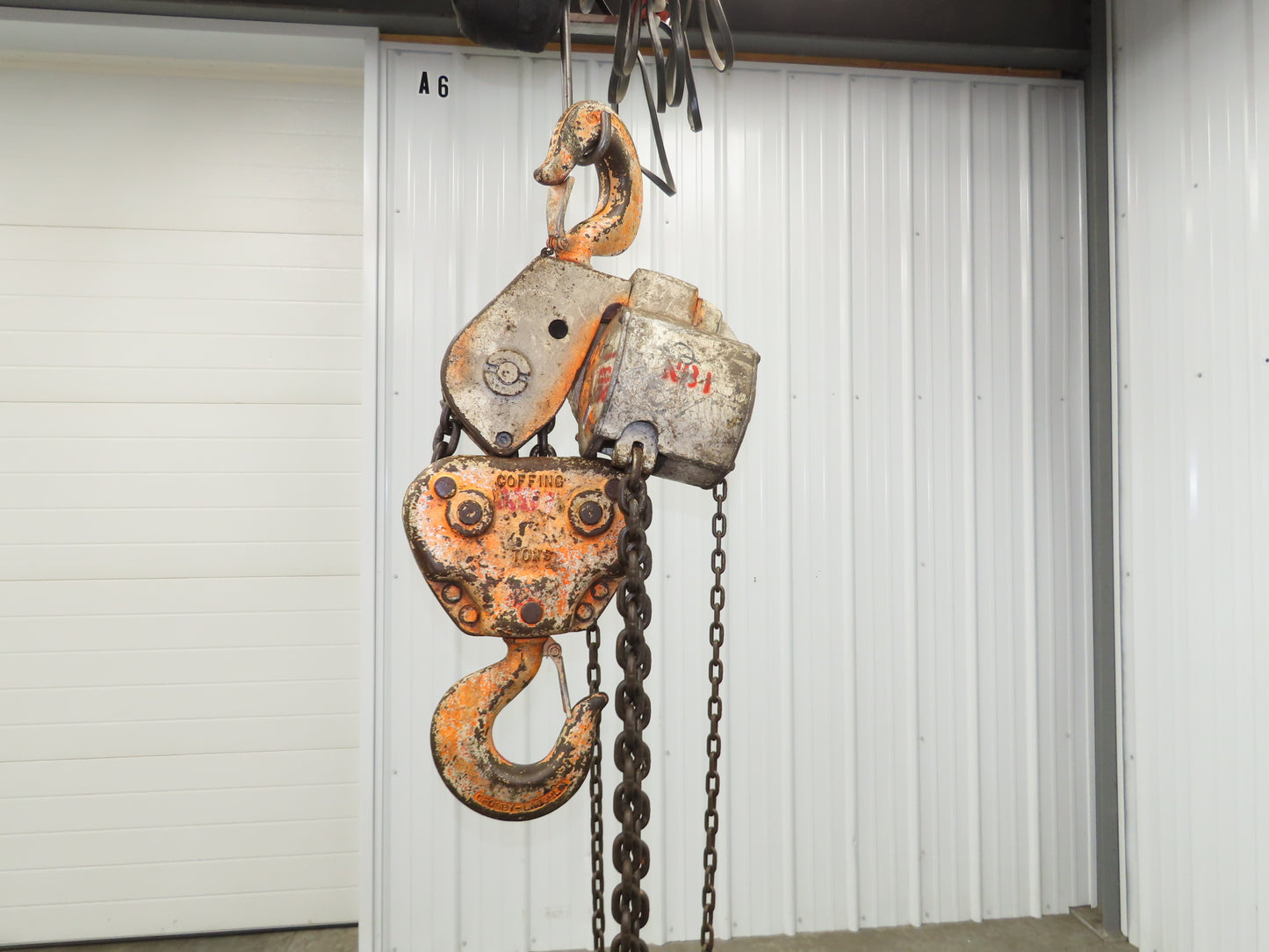 Coffing Porta-Hoist 12 Ton Manual Chain Fall Hand Hoist 14' 6" Lift 24000Lb