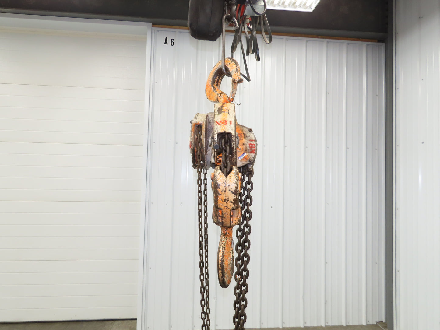 Coffing Porta-Hoist 12 Ton Manual Chain Fall Hand Hoist 14' 6" Lift 24000Lb