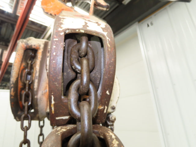 Coffing Porta-Hoist 12 Ton Manual Chain Fall Hand Hoist 9' 6" Lift 24000Lb