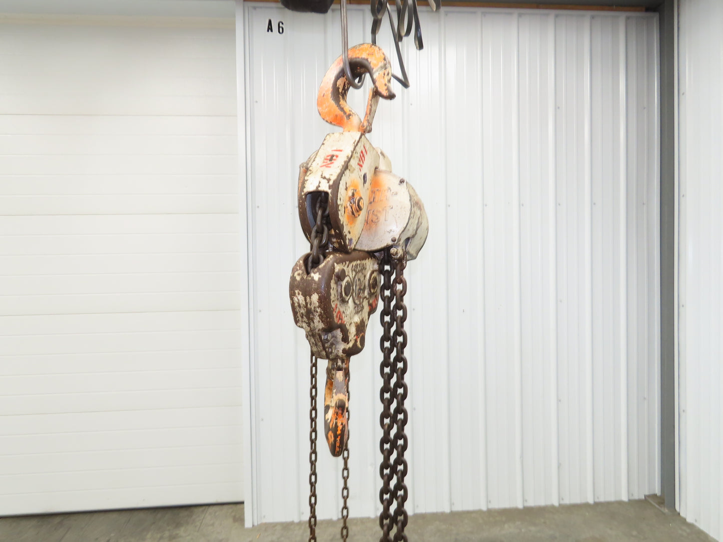 Coffing Porta-Hoist 12 Ton Manual Chain Fall Hand Hoist 9' 6" Lift 24000Lb