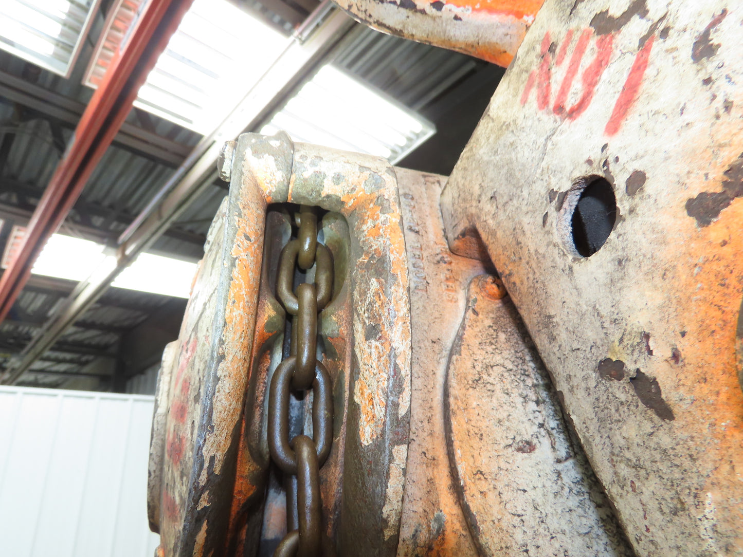 Coffing Porta-Hoist 12 Ton Manual Chain Fall Hand Hoist 9' 6" Lift 24000Lb