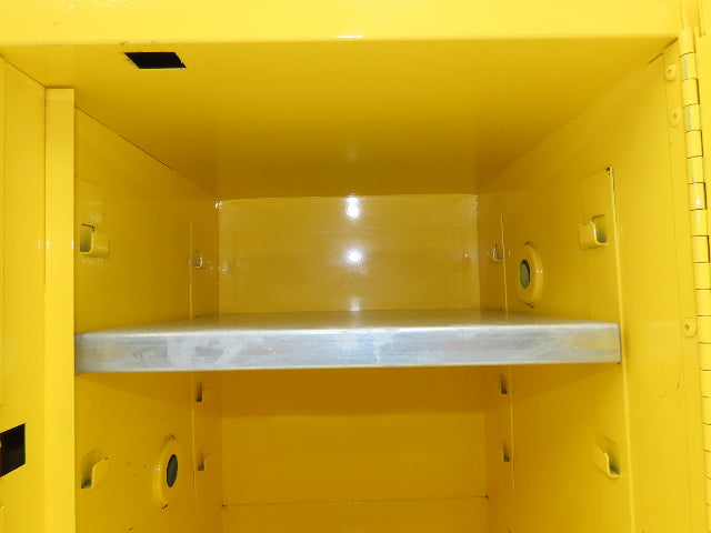 Justrite 890400 Sure-Grip EX 4 Gallon Capacity Yellow Flammable Cabinet