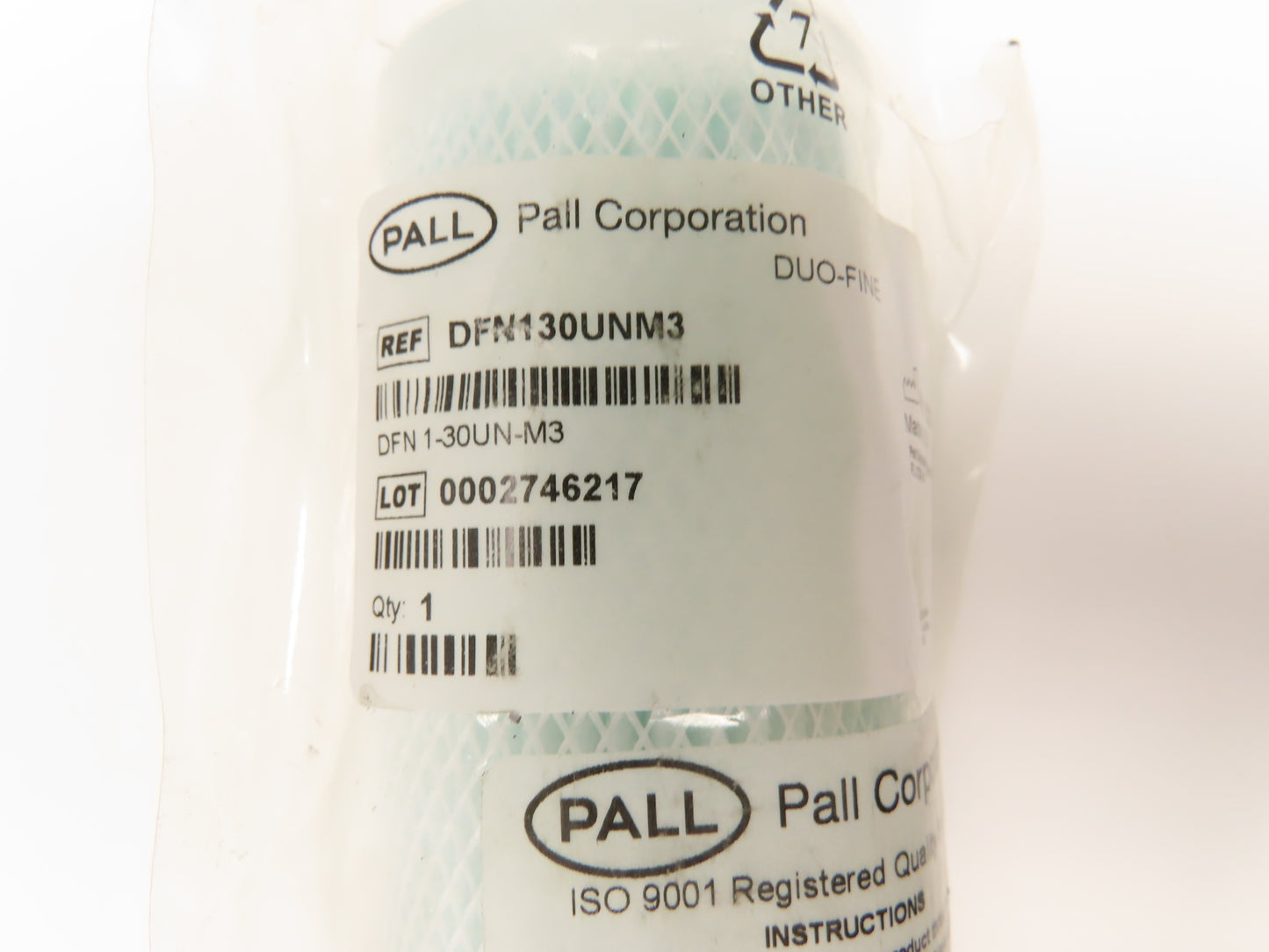 Pall DFN330UNM3 Filter Cartridge Duo-Fine 30 Inch Length 3 Micron 2.6" OD