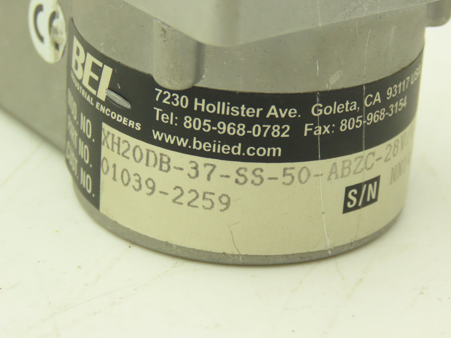 BEI Industrial XH20DB-37-SS-50-ABZC-28V/V-SM18 Rotary Encoder 5-28VDC 3/8 Shaft