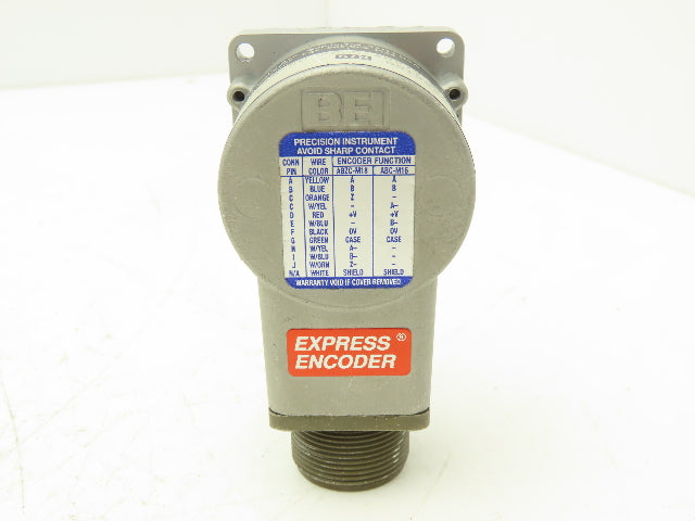BEI Industrial XH20DB-37-SS-50-ABZC-28V/V-SM18 Rotary Encoder 5-28VDC 3/8 Shaft