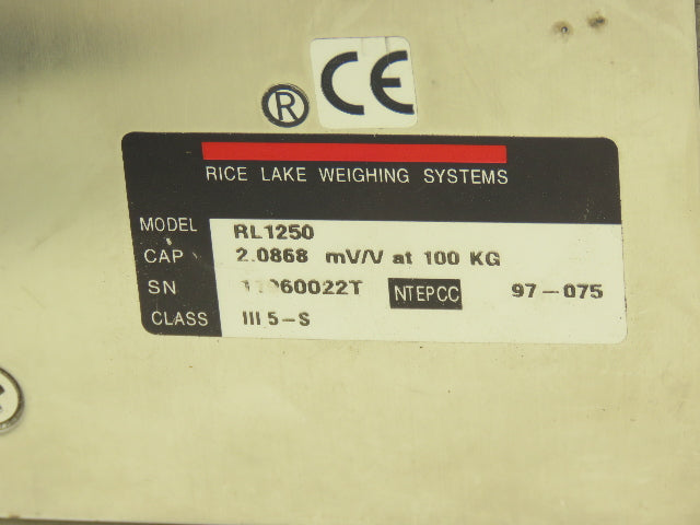 Rice Lake Weighing Systems RL1250 Stainless Steel Load Cell Sensor