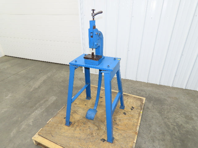 Famco 6 Punch Press 1-1/4 Ton Mechanical Kick Foot Pedal Cast Iron Size 6 Pace