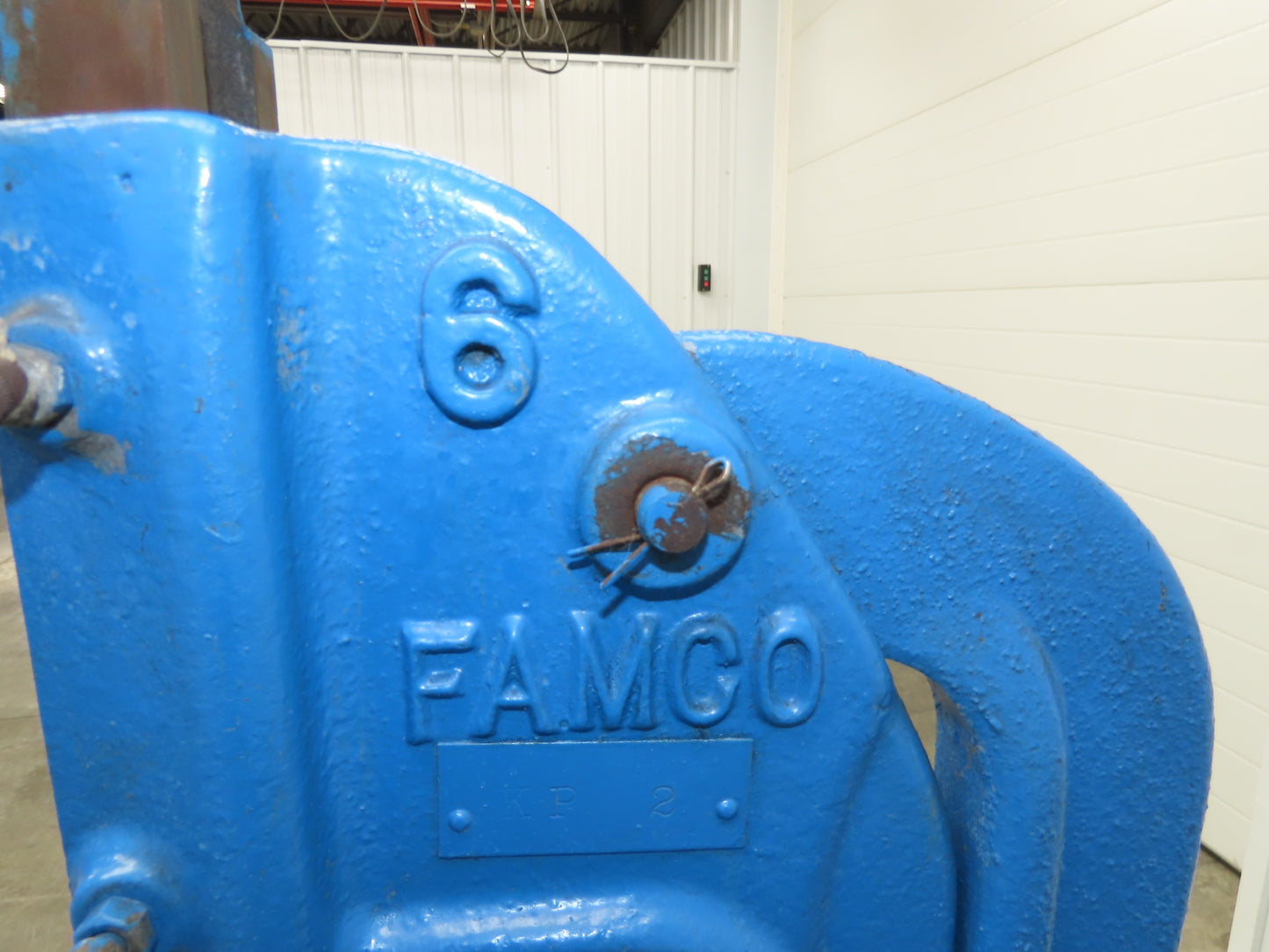 Famco 6 Punch Press 1-1/4 Ton Mechanical Kick Foot Pedal Cast Iron Size 6 Pace