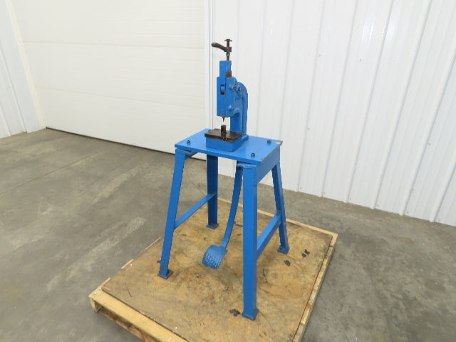 Famco 6 Punch Press 1-1/4 Ton Mechanical Kick Foot Pedal Cast Iron Size 6 Pace