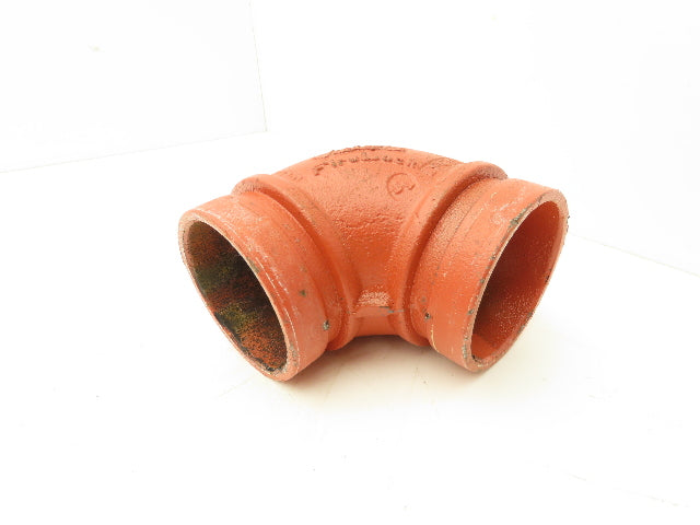 Victaulic No.001 Firelock 2-1/2" Grooved Pipe Fitting 90° Short Elbow Lot of 5