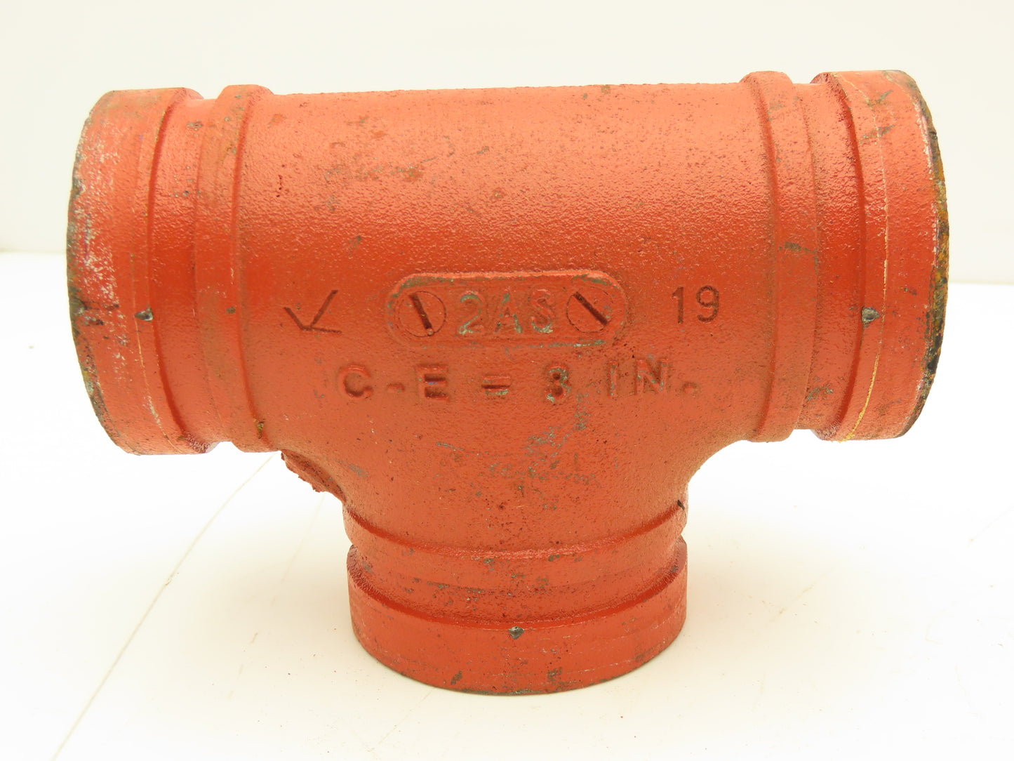Victaulic No.002 Firelock 2-1/2" Grooved Pipe Tee Fitting Lot of 5