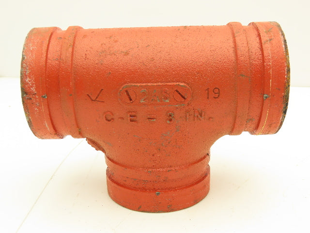 Victaulic No.002 Firelock 2-1/2" Grooved Pipe Tee Fitting Lot of 5