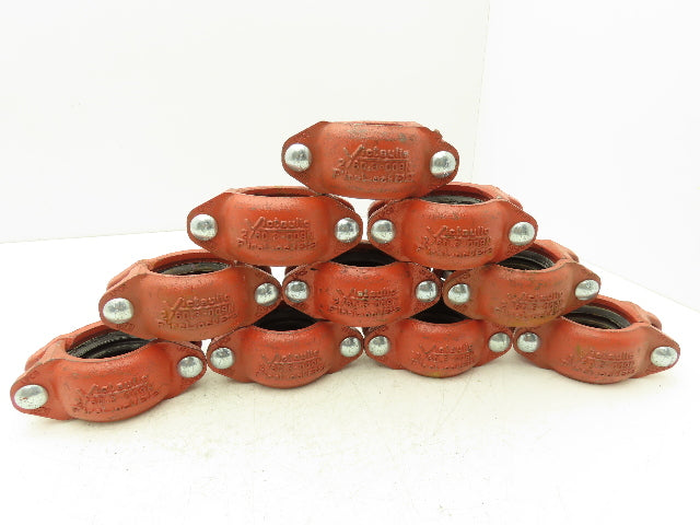 Victaulic 2/60.3-009N Firelock EZ 2" Grooved Pipe Rigid Coupling Lot of 10