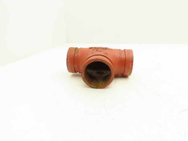 Victaulic 2"-2 Firelock Grooved Pipe Tee Fitting 2x2x2" Lot of 7