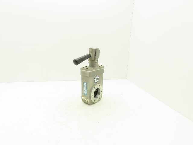 Consolidated Vacuum Corp VCS 2.25" Flanged Knife Manual Gate Valve Metal Seat