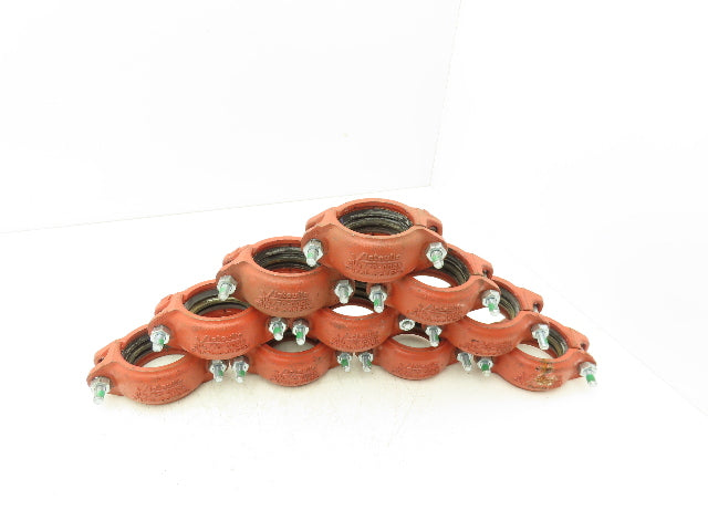Victaulic 009N Firelock EZ 2-1/2" Grooved Pipe Rigid Coupling Lot of 10