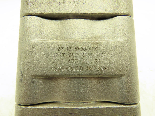 Jamesbury 4A 3600 2" Ball Valve XTB2 Seat CF8M 1200psi