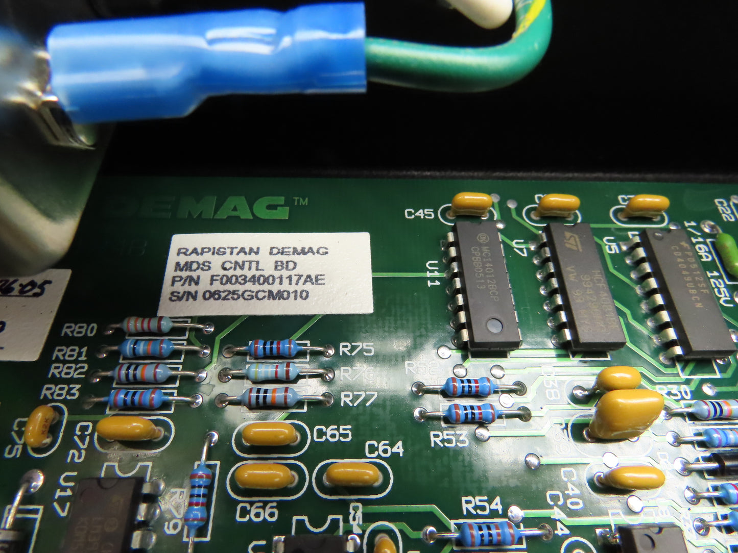 Rapistan Siemens Dematic F003400111AD MDS Controller Control Panel 120V