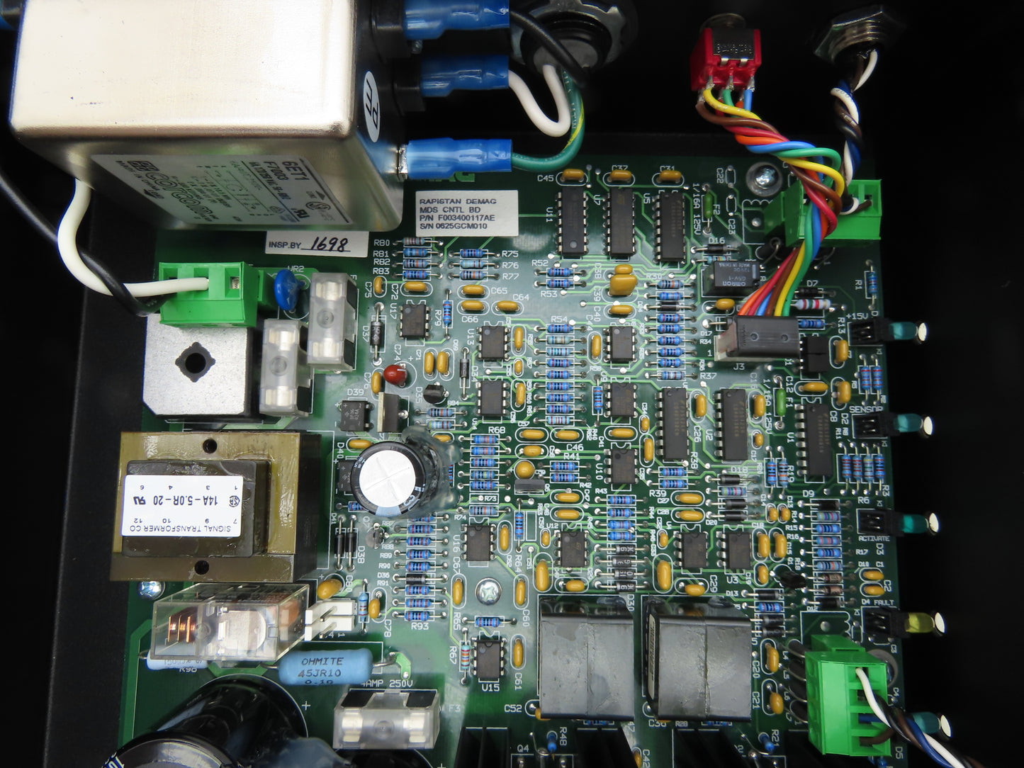 Rapistan Siemens Dematic F003400111AD MDS Controller Control Panel 120V