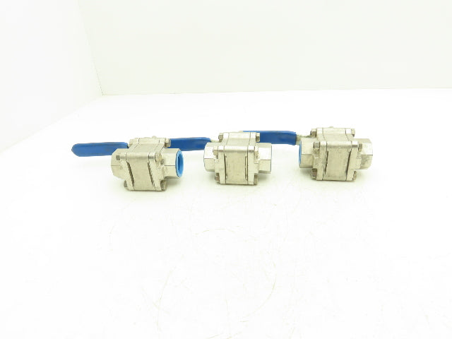 TBV 15SE23636GT Stainless Ball Valve 1" NPT 1500 WOG CF8M Lot of 3