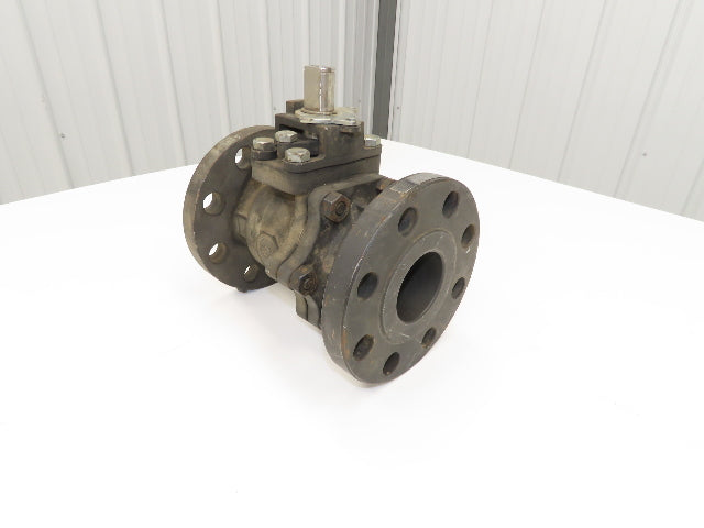 Flow-Tek F30 2-1/2" Class300 Flanged 2pc WCB Body Ball Valve 740psi 316SS Ball