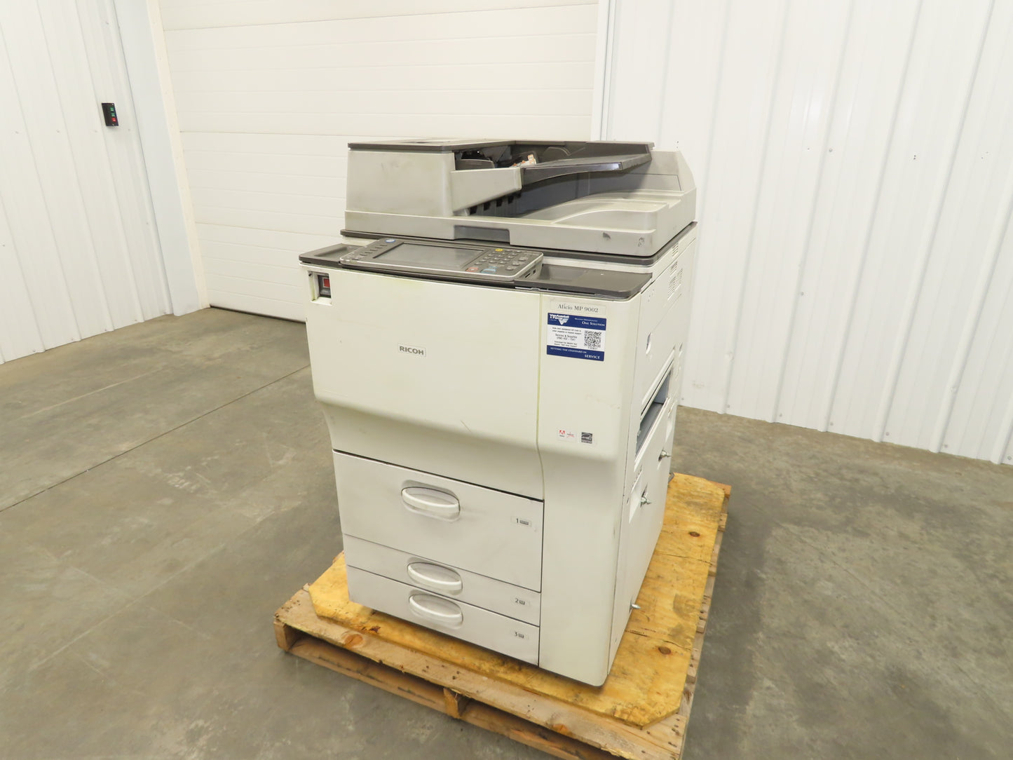 Ricoh Aficio MP 9002 Laser Mono BW Printer Copier Scan Duplex 90PPM Touch Screen