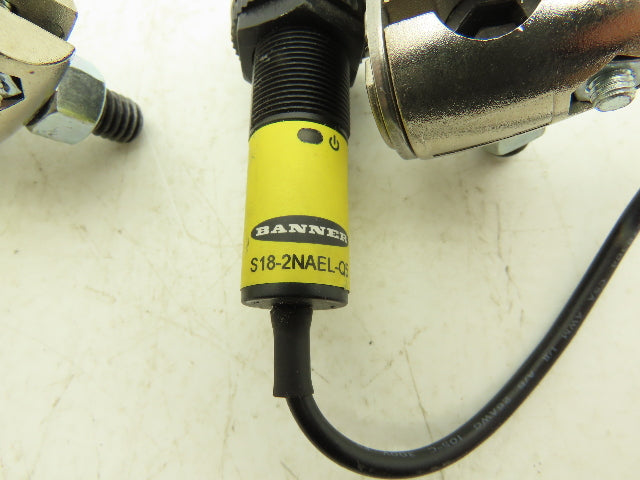 Banner S18-2NAEL-Q5 Photoeye Sensor Emitter 18mm 10-30VDC Lot of 3