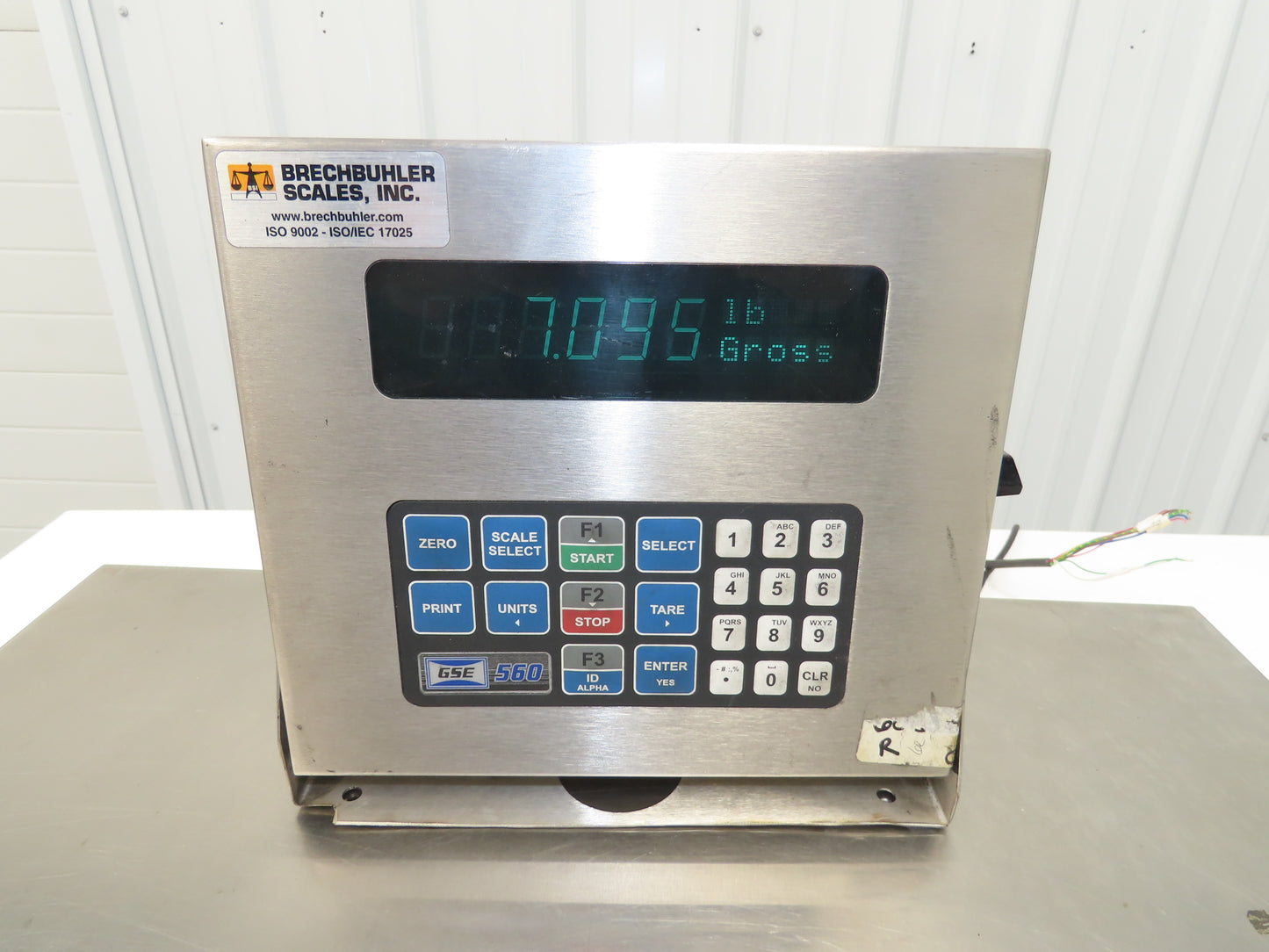 MODEL 560 B-Tek BT-2424-50-CS-SP Scale With GSE Digital Readout 50 Lbs Capacity