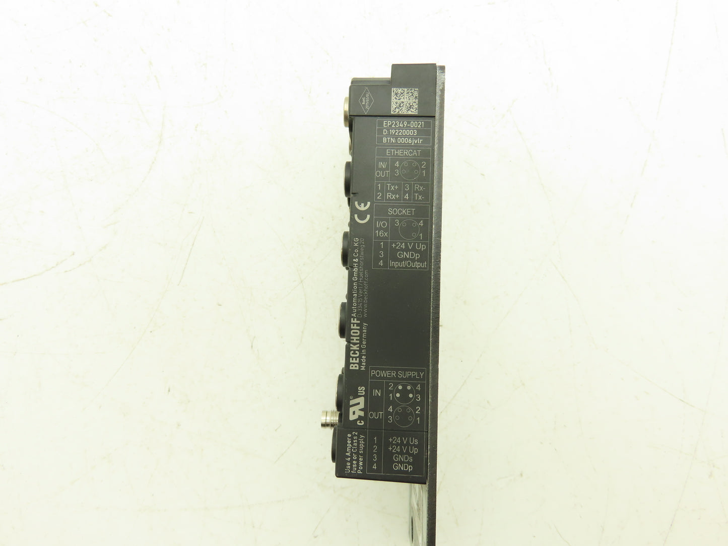 Beckhoff EP2349-0021 EtherCAT Box 16-Channel Digital Combi I/O Module 24VDC
