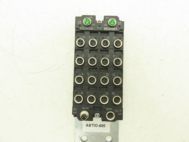 Beckhoff EP2349-0021 EtherCAT Box 16-Channel Digital Combi I/O Module 24VDC