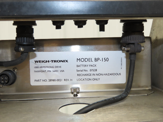 Weigh-Tronix WI-150 Scale With Digital Readout & Battery XP Haz Loc Read Descr
