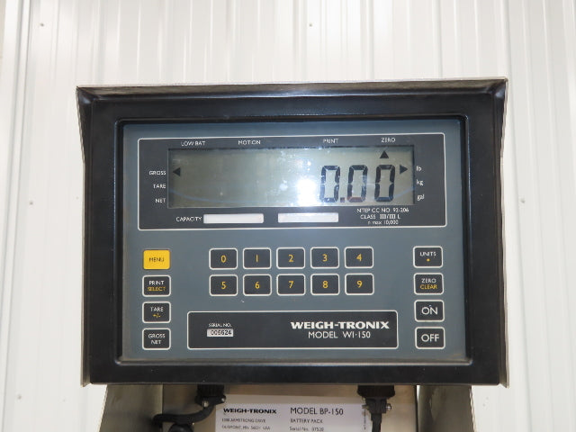 Weigh-Tronix WI-150 Scale With Digital Readout & Battery XP Haz Loc Read Descr
